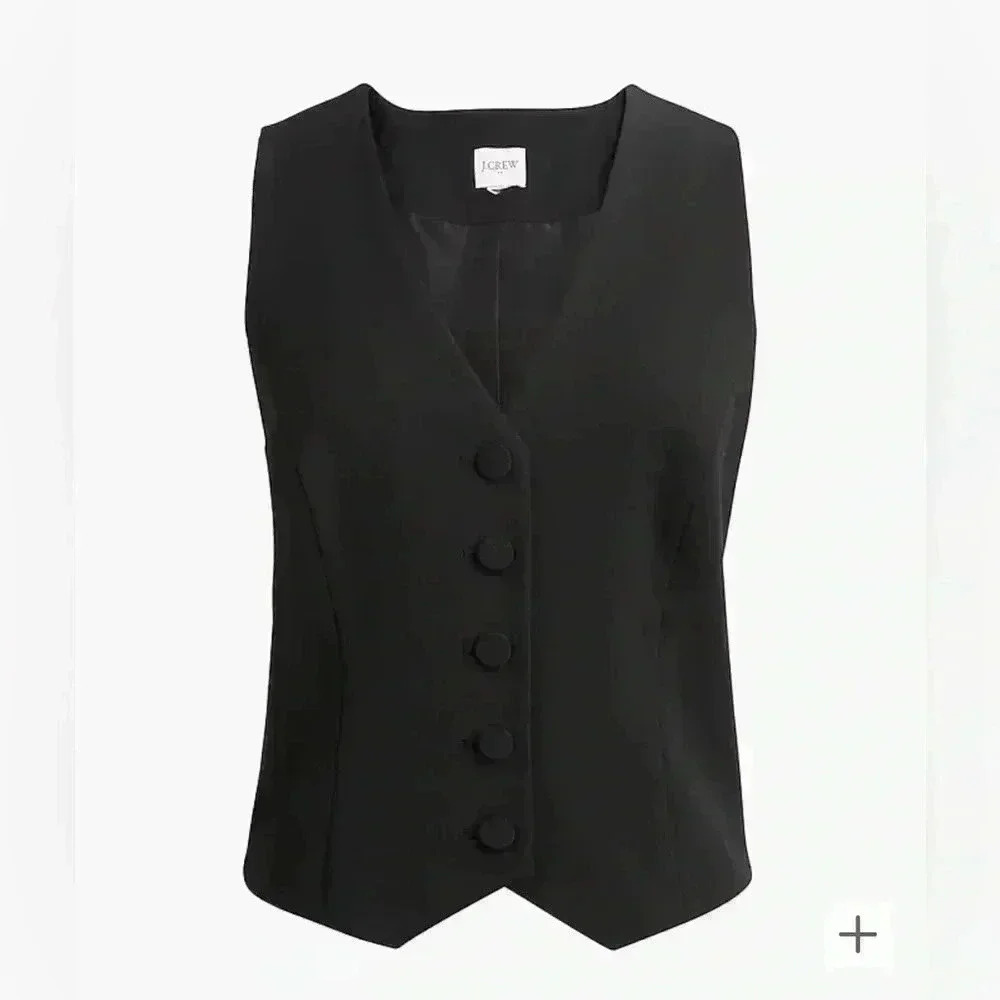 JCREW Button-front vest - NWT - Size 12